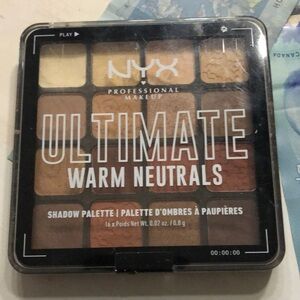 NYX eyeshadow pallet Ultimate warm neutrals